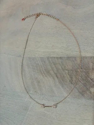 Rose Gold Arrow Diamond Necklace thumbnail 3