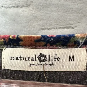 Natural Life Womens Danielle Velvet Floral Crop Top M Cottagecore Fairy Y2K NEW thumbnail 4