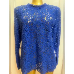 J. Crew Mockneck Floral Lace Top - Size 8 thumbnail 2