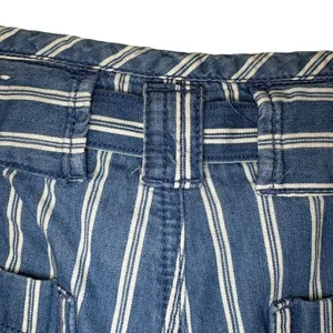American Eagle Women's Striped Wide Leg Pants with Tie Belt High Waist Size‎ 6 thumbnail 3