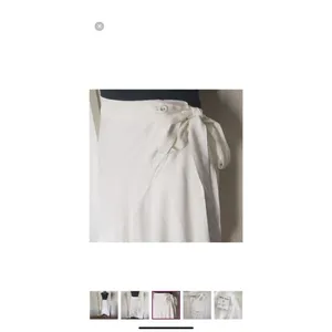 Maria Yasar White Pull On Wrap Skirt Size XL thumbnail 4