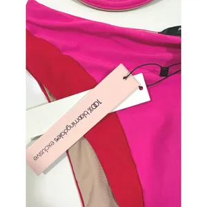 AQUA Swim Fuchsia Red Colorblock Underwire Bikini Set L FCH-1559H FCH-1623F thumbnail 8