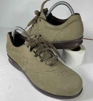 SAS Mephisto Free Time Women's Shoes Size 8 M Taupe Nubuck Leather Walking thumbnail 1