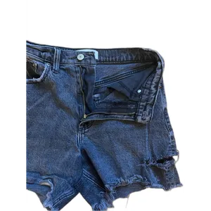 Abercrombie & Fitch The Dad Short Washed Black Distressed High-Rise Denim Jorts thumbnail 3