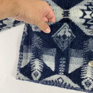 Vintage Ralph Lauren Fleece Sherpa LRL Navajo Aztec Southwestern Tirbal Jacket L thumbnail 5