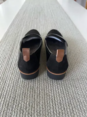 Dr. Scholl's Black Patent and Suede Platform Loafers Sz 7 thumbnail 4
