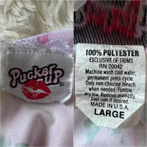 Pucker Up Slip Nightgown Sleepwear Vintage Floral Lace Pink L thumbnail 8