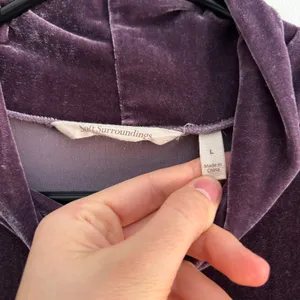 Soft Surroundings Plum Purple Velvet Cowl Neck Maxi Dress Long Sleeve 2EZ97 L thumbnail 5