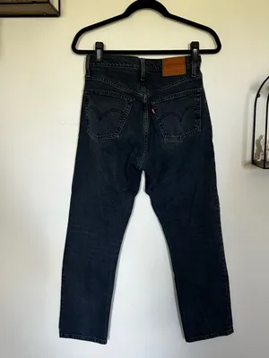 Levi’s Premium 501 Straight‎ Leg Button Fly Denim Blue Jean Size 26 thumbnail 2