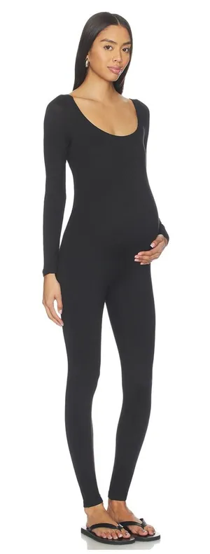 Bumpsuit The Celine Jumpsuit Black Size Medium Long Sleeve Unitard Maternity thumbnail 1