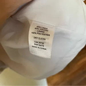 Rachel Zoe Striped Linen Oversized Summer Coastal Resort Blazer Jacket thumbnail 6
