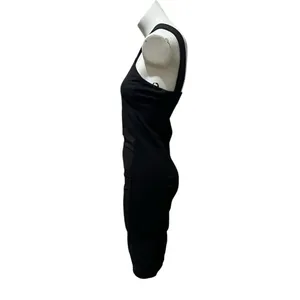 Zara Women's Black Bodycon Knee Length Dress Size M Sleeveless thumbnail 4