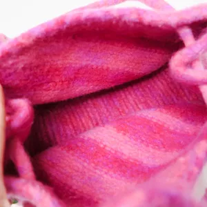 Vintage 90s Pink Wool Satchel Purse thumbnail 9