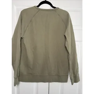 Officine Generale Daily Classics Sweatshirt Size Med Olive Green‎ Organic Cotton thumbnail 4