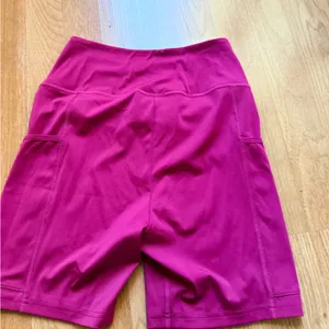 Gymshark Women's Burgundy Gym Shorts thumbnail 3