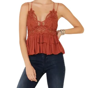 Free People Adella Lace Tank Top thumbnail 3