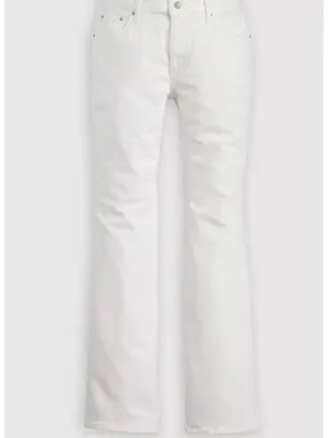 New Levi's 26x30 726 High Rise Flare Women's Jeans Soft Clean White Label thumbnail 6