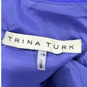Trina Turk Romanova Cobalt Blue Cutout Sheath Dress‎ Size 14 Office Wear thumbnail 3
