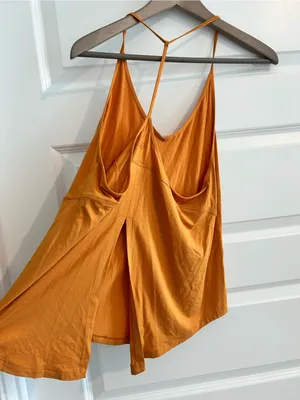 Lululemon Modal Silk Yoga Tank Top Mustard Yellow Size M / 8 thumbnail 7