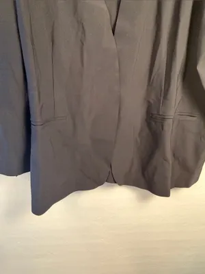 Athleta Avenues Blazer Women's Black Open-Front Blazer size 22 thumbnail 4