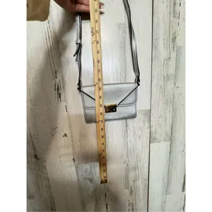 A New Day Women's Flap-Close Wallet |Purse with Cross-body Strap Silver New thumbnail 5