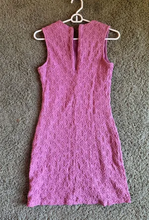 Anthro mini pink dress Size XS thumbnail 2