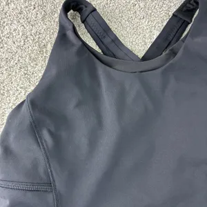 Lululemon Black Workout Active Athletic Cross Back Tank Top Athelisure‎ Gorepore thumbnail 5
