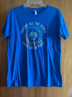 Beatles Imagine Graphic Tee Blue Size M thumbnail 1