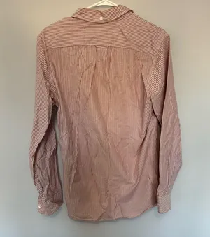J Crew Classic Red Striped Button Down Shirt thumbnail 6
