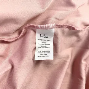 Lulus Real Romantic Satin‎ Dress Womens Medium Pink Rose Prom Bridesmaid Dressy thumbnail 8