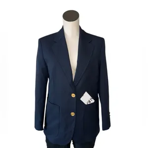 NWT Zara Navy Tailored Suit Blazers Gold Embellished Buttons 2243/683/400 Smal thumbnail 5