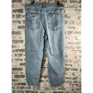 American Eagle | women curvy mom jeans distressed denim thumbnail 9