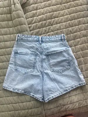 ZARA Light Wash High-Rise Shorts thumbnail 2