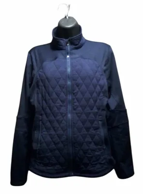 GGblue Women's Navy Blue Quilted Full-Zip Athletic Jacket - Size S - INV369 h thumbnail 1