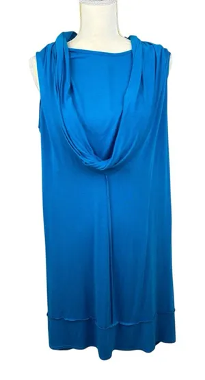 MSK sleeveless dress, size XL, cowl/drape, casual, business, vacation, summer thumbnail 1