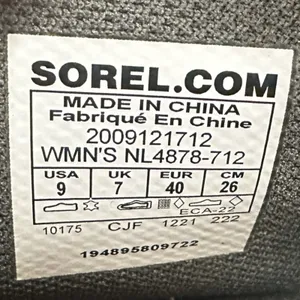 Sorel Hi-Line Hiker Boots Women's Size 9 Waterproof Rugged Sole NEW thumbnail 4