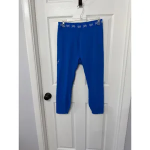 Yitty Womens Royal Blue High Waisted Logo Waistband Leggings Size‎ Large thumbnail 2