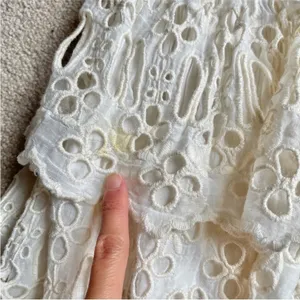 Free People Eyelet Ruffle Mini Skirt thumbnail 8