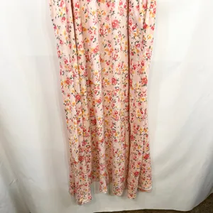 Culture Code Medium Maxi Dress‎ Pink Floral Smocked Cottagecore Feminine 1264 thumbnail 13