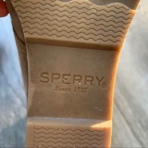Sperry Celeste Prow Tan Taupe Wedge Heel Booties Size 10 thumbnail 10