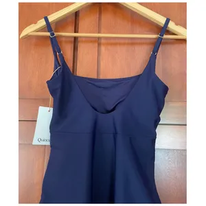 Quince Italian Cut Out One Piece Swimsuit Deep Navy Blue Size Medium NEW thumbnail 6