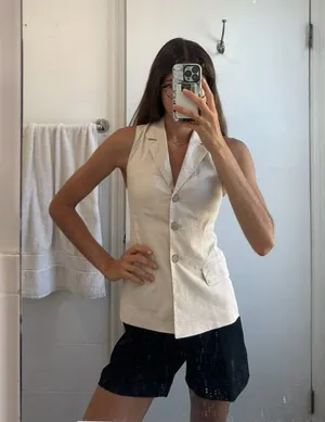 Aritzia collared vest thumbnail 1