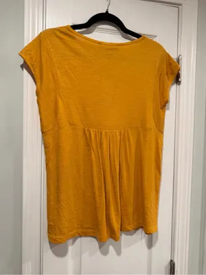 NWT Gloria Vanderbilt Size XS Embroidered Babydoll Peasant Top Short Sleeve Boho thumbnail 5