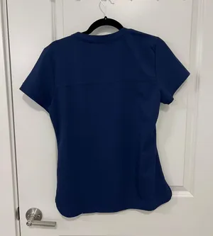 Med couture Blue Scrub Top thumbnail 2