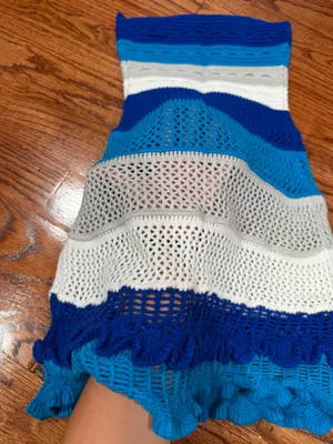 SHEIN strapless crochet dress thumbnail 2