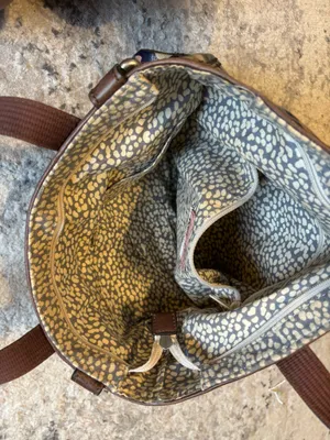 Fossil floral bag with leather trim  thumbnail 7