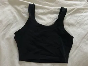 Simple Black Crop Top Size M thumbnail 1