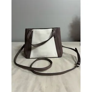 Kate Spade Jackson Medium Satchel Brown/White Colorblock Bag thumbnail 2