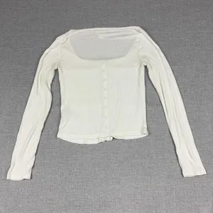Maeve Anthropologie Baby Girl Shirt Womens Small White Square Neck Long Sleeve thumbnail 7