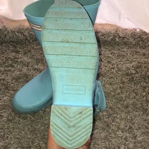 Hunter Women's Original Short Rain blue in color size 11 rubber boots sp… thumbnail 9